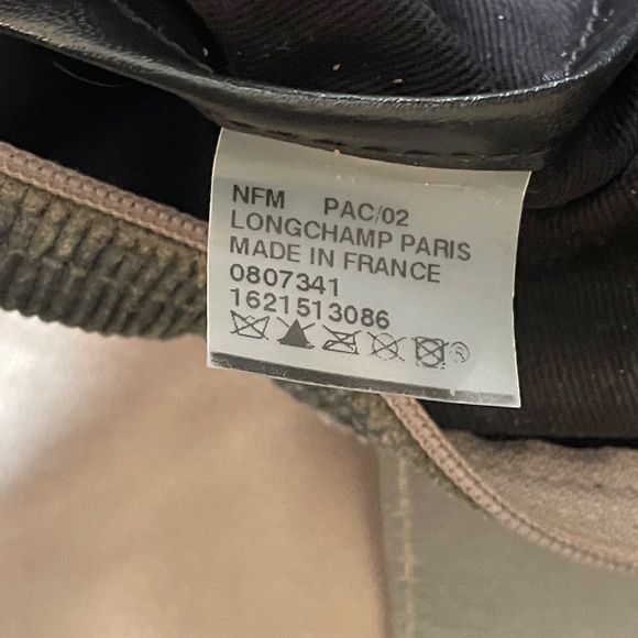 RARE Longchamp Le Pliage Christmas Edition Handbag – Velvet Corduroy Mirror Tote - Picture 3 of 6